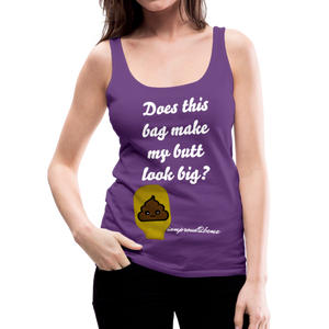OSTOMY BAG POOP EMOJI  Premium Tank Top (Adult) - purple