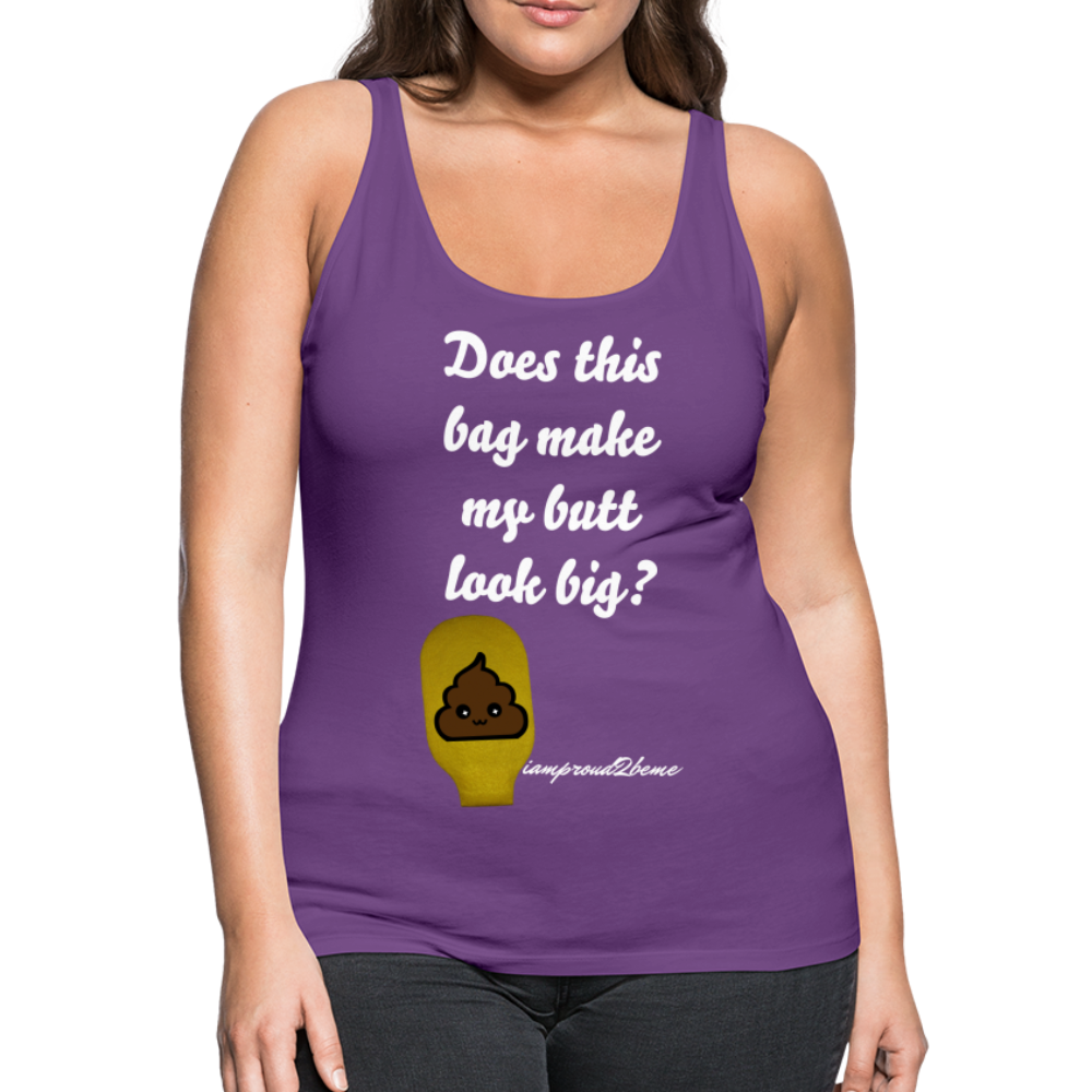 OSTOMY BAG POOP EMOJI  Premium Tank Top (Adult) - purple