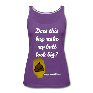 OSTOMY BAG POOP EMOJI  Premium Tank Top (Adult) - purple