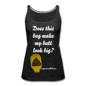OSTOMY BAG POOP EMOJI  Premium Tank Top (Adult) - charcoal gray