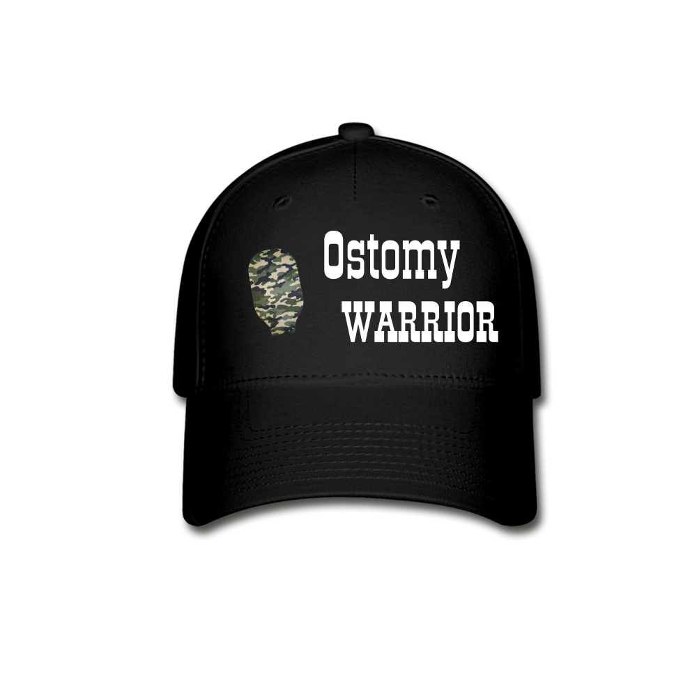 OSTOMY WARRIOR Baseball Cap (Adult) - black