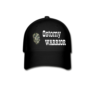 OSTOMY WARRIOR Baseball Cap (Adult) - black