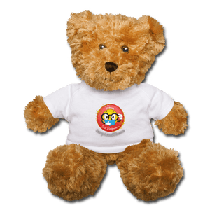 TEDDY BEAR Stomie The Bookworm - white