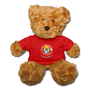 TEDDY BEAR Stomie The Bookworm - red