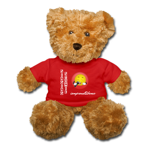 TEDDY BEAR Singing Stomie - red