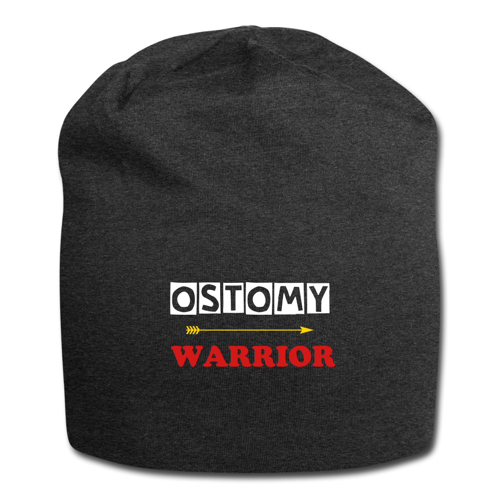 OSTOMY WARRIOR Jersey Beanie - charcoal grey