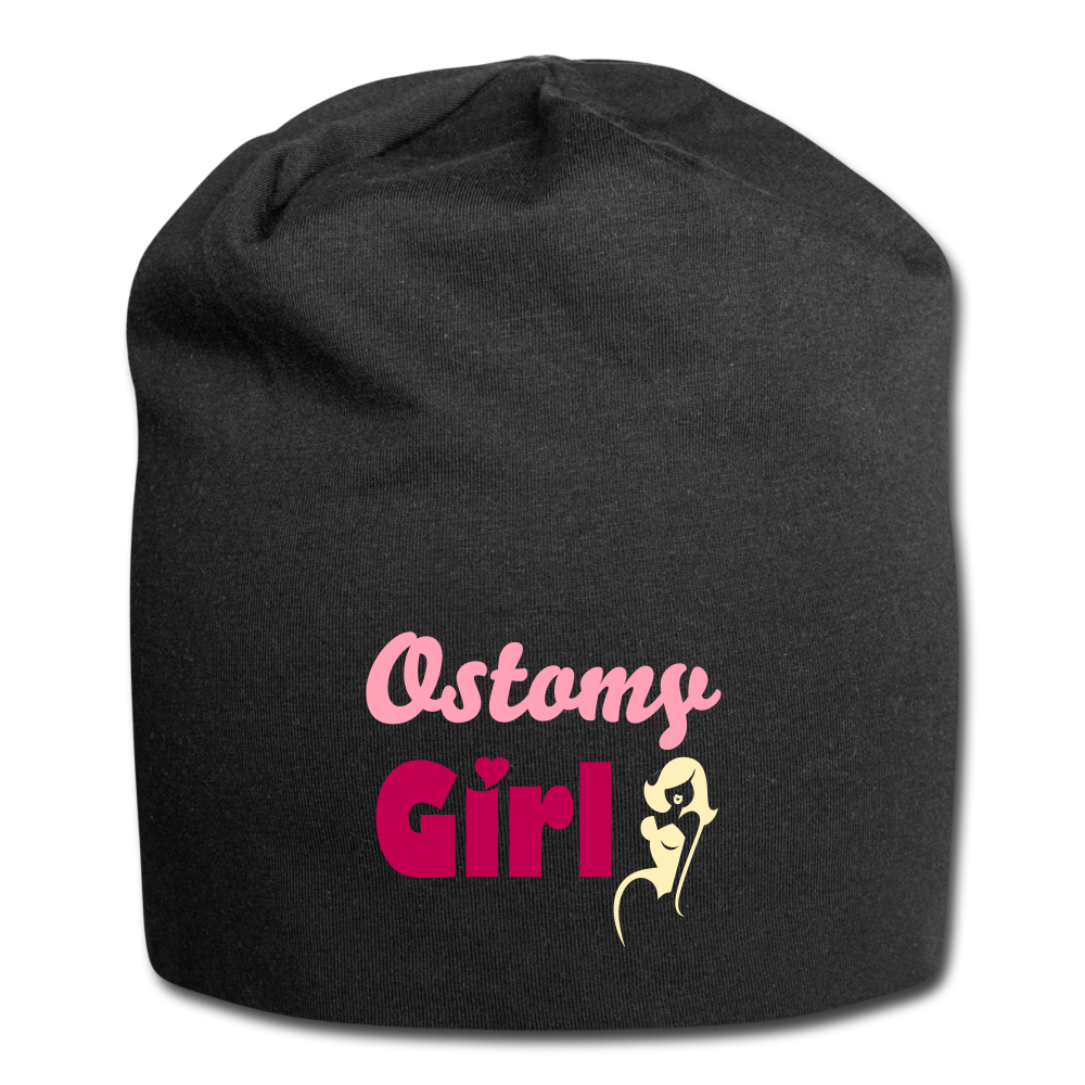 OSTOMY GIRL Jersey Beanie - black
