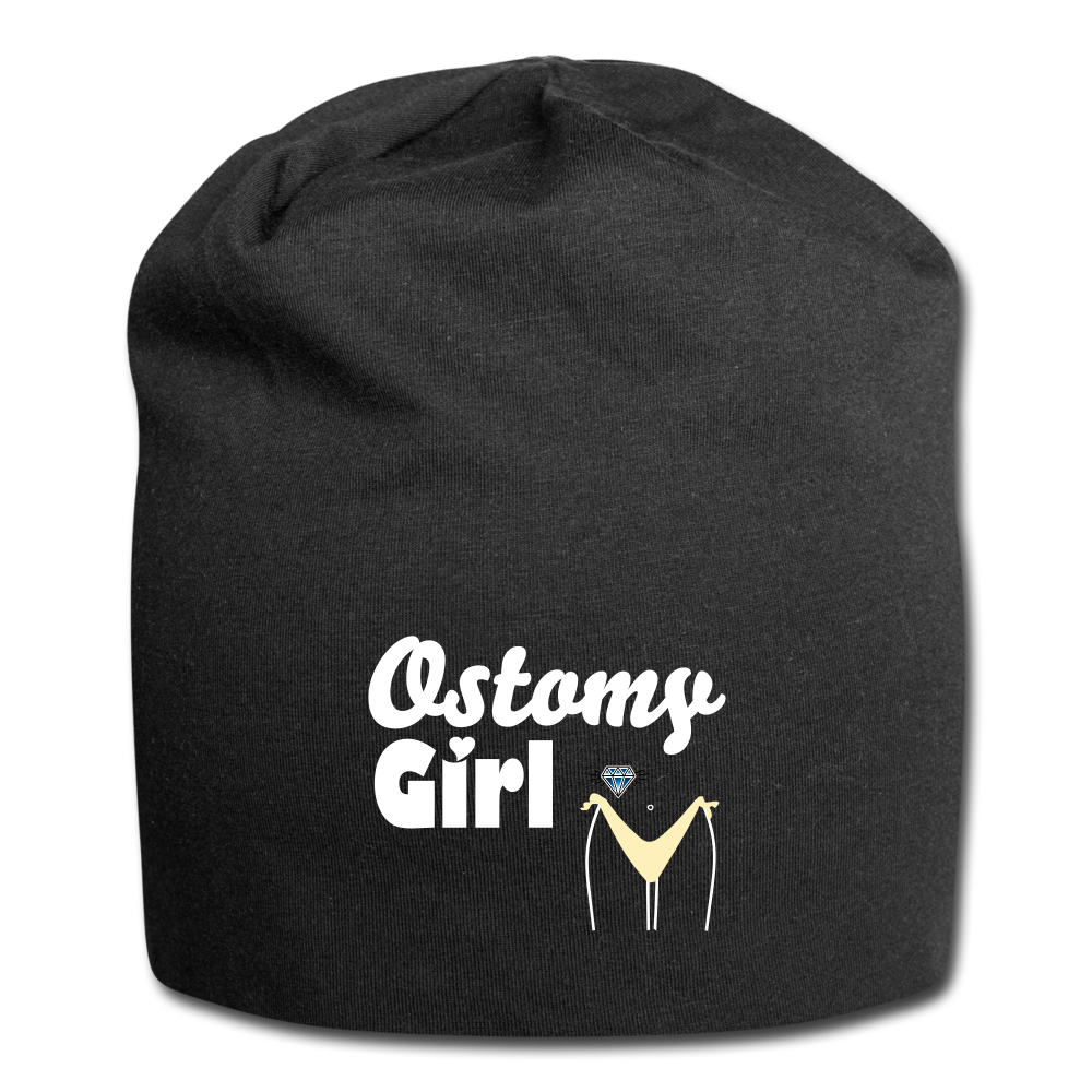 OSTOMY GIRL Jersey Beanie - black