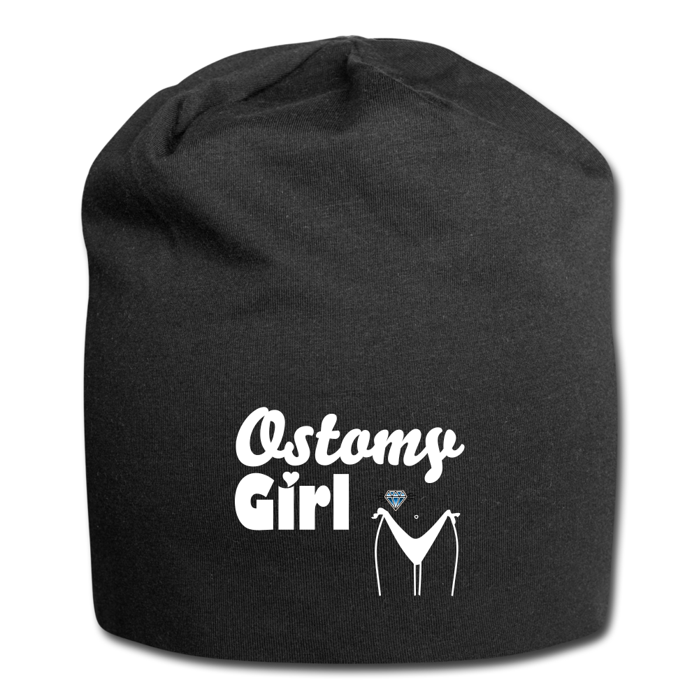 OSTOMY GIRL Jersey Beanie - black