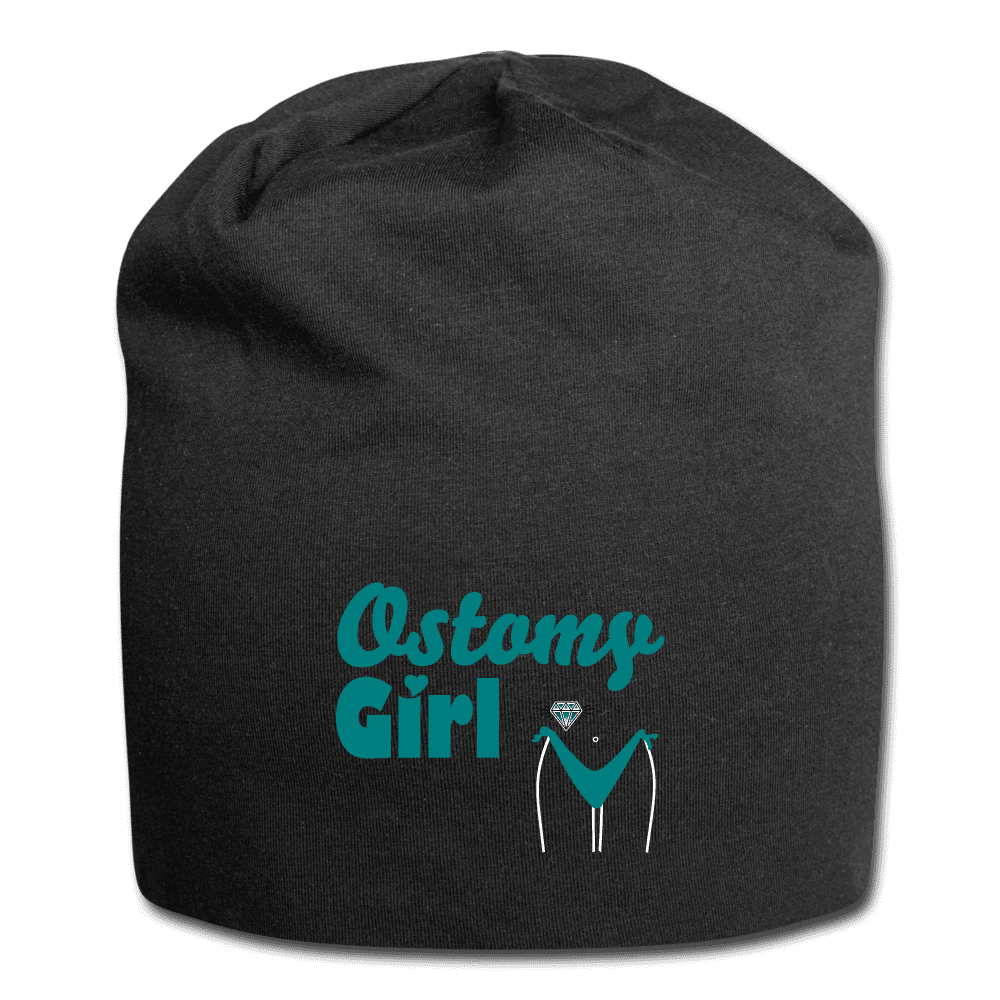 OSTOMY GIRL Jersey Beanie - black
