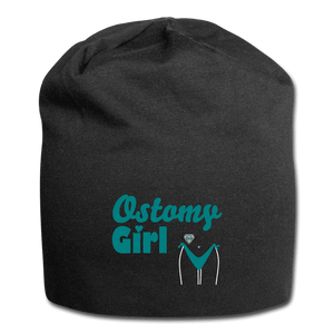 OSTOMY GIRL Jersey Beanie - black