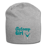 OSTOMY GIRL Jersey Beanie - heather gray