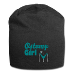 OSTOMY GIRL Jersey Beanie - charcoal grey