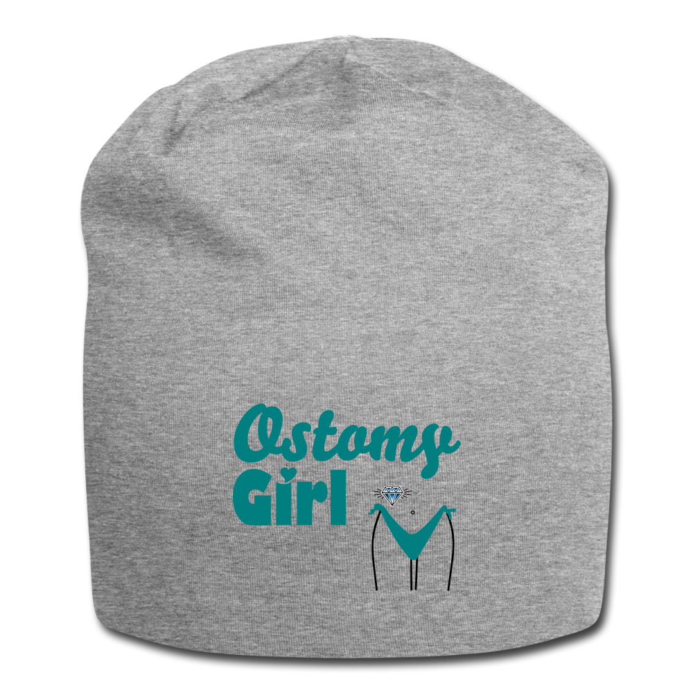 OSTOMY GIRL Jersey Beanie - heather gray