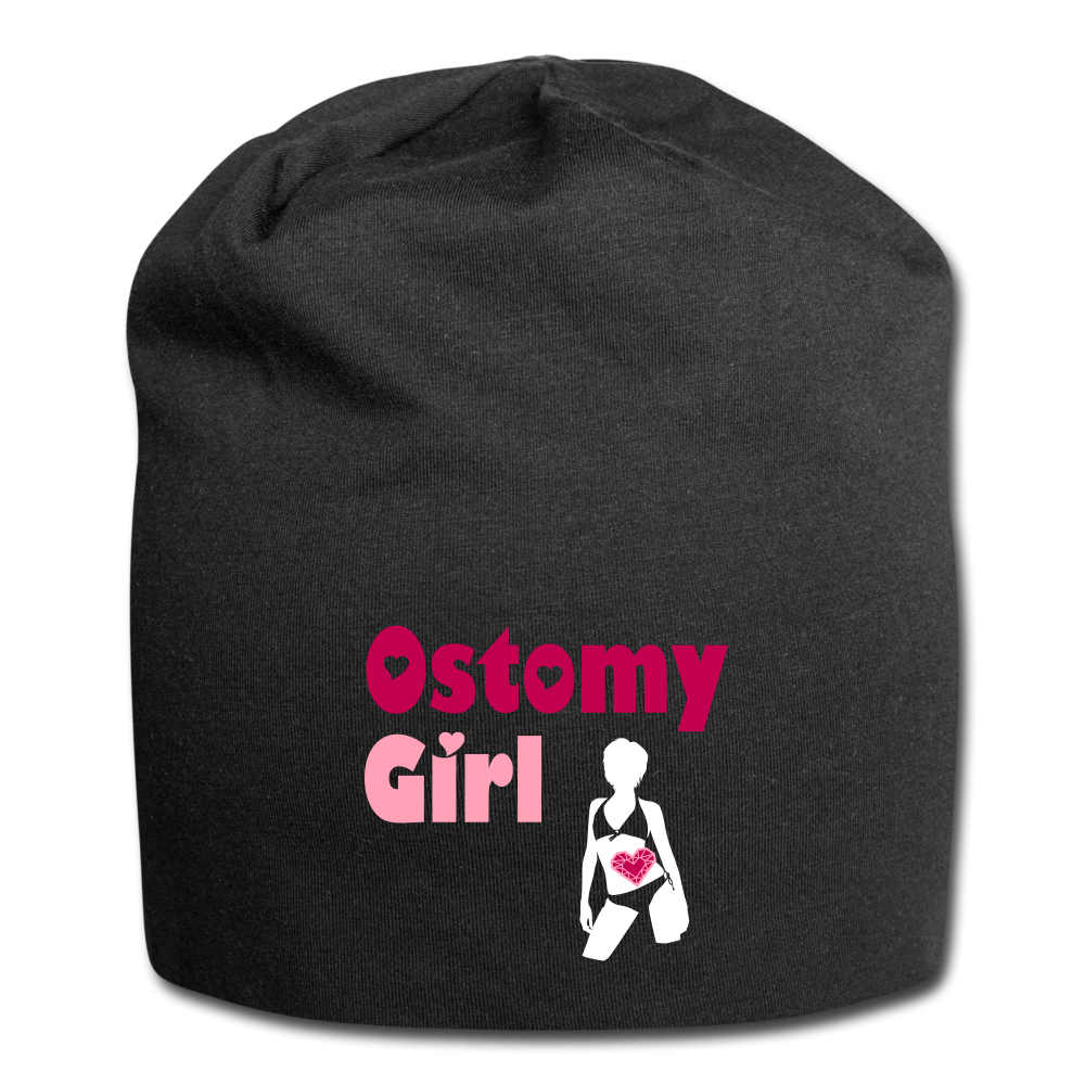 OSTOMY GIRL Jersey Beanie - black