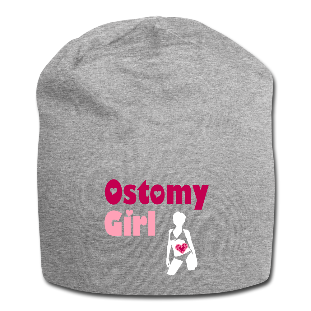 OSTOMY GIRL Jersey Beanie - heather gray