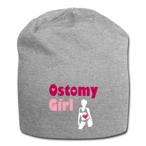 OSTOMY GIRL Jersey Beanie - heather gray