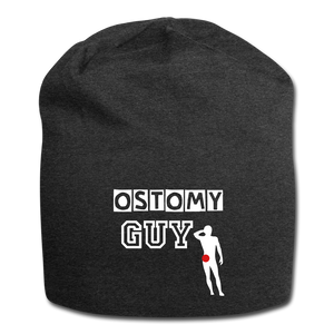 OSTOMY GUY Jersey Beanie - charcoal grey