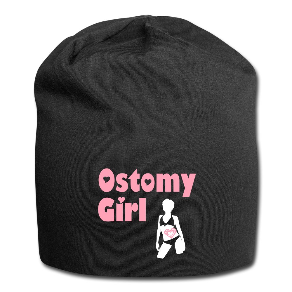 OSTOMY GIRL Jersey Beanie - black