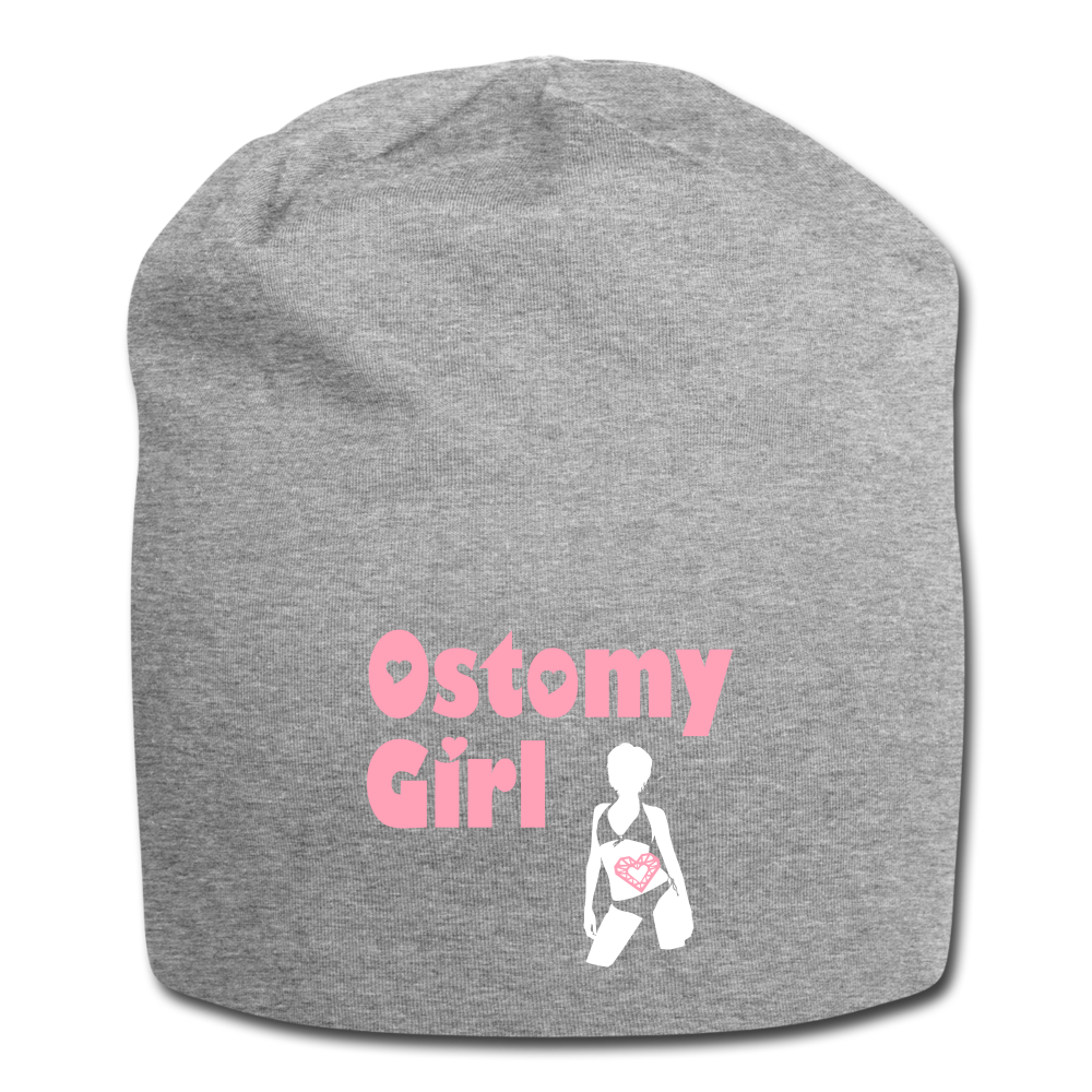 OSTOMY GIRL Jersey Beanie - heather gray