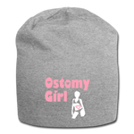 OSTOMY GIRL Jersey Beanie - heather gray