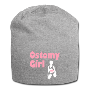 OSTOMY GIRL Jersey Beanie - heather gray