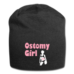 OSTOMY GIRL Jersey Beanie - charcoal grey