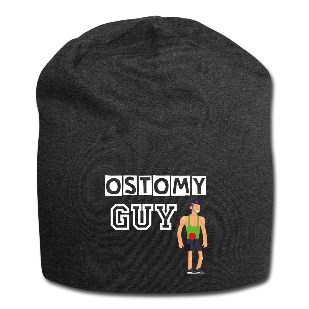 OSTOMY GUY Jersey Beanie - charcoal grey