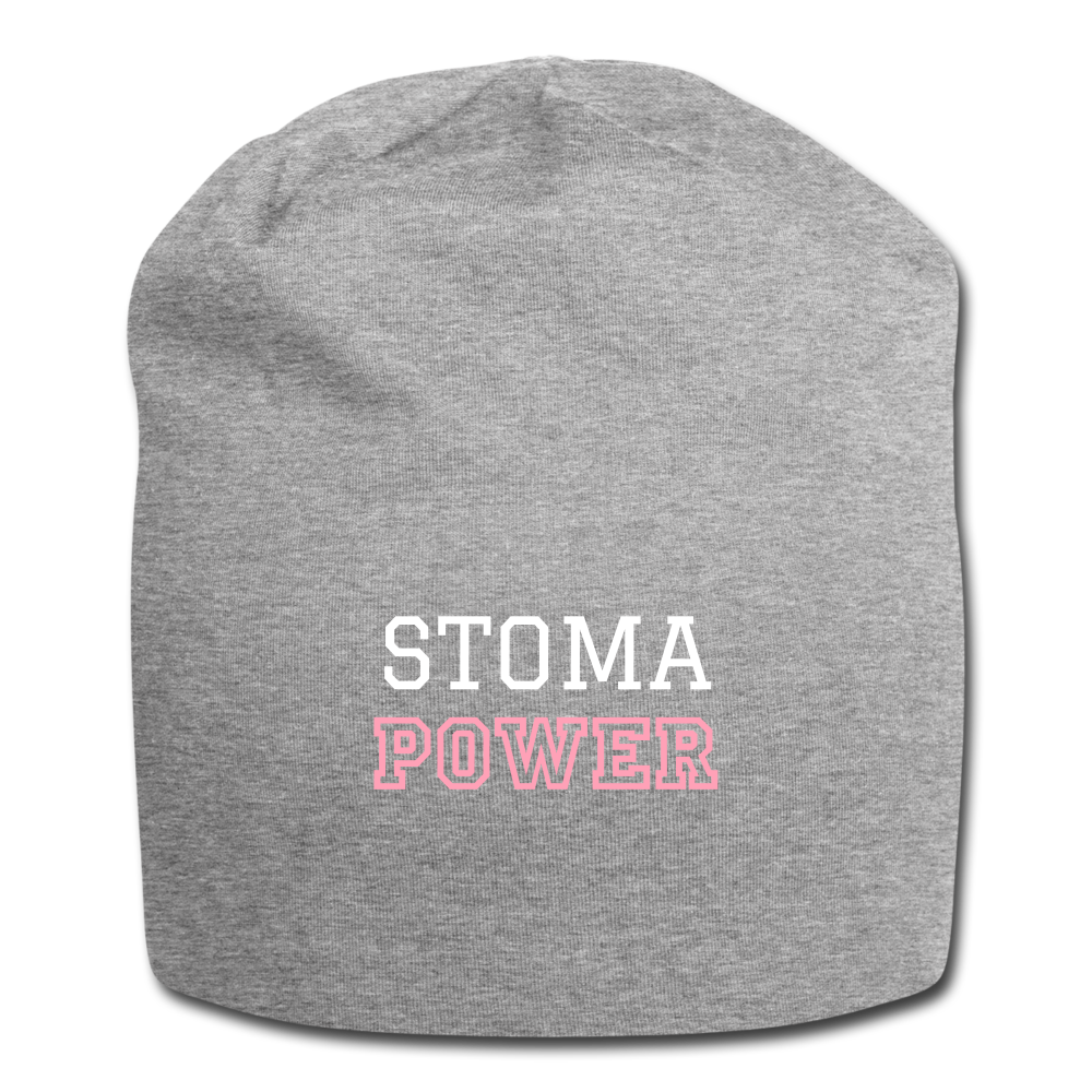 STOMA POWER Jersey Beanie - heather gray