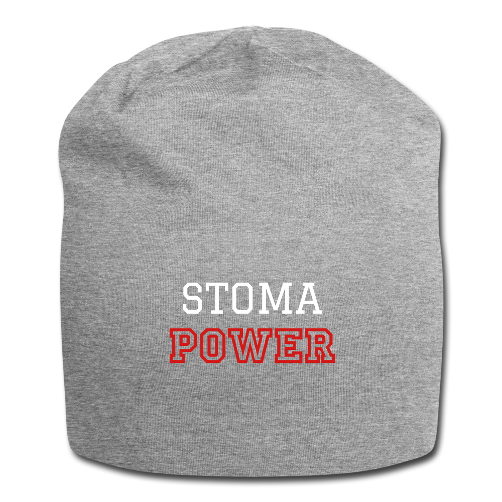 STOMA POWER Jersey Beanie - heather gray