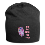 THE S#!T IS IN THE BAG Jersey Beanie - black