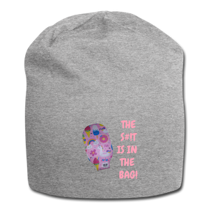 THE S#!T IS IN THE BAG Jersey Beanie - heather gray