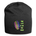 THE S#!T IS IN THE BAG Jersey Beanie - black