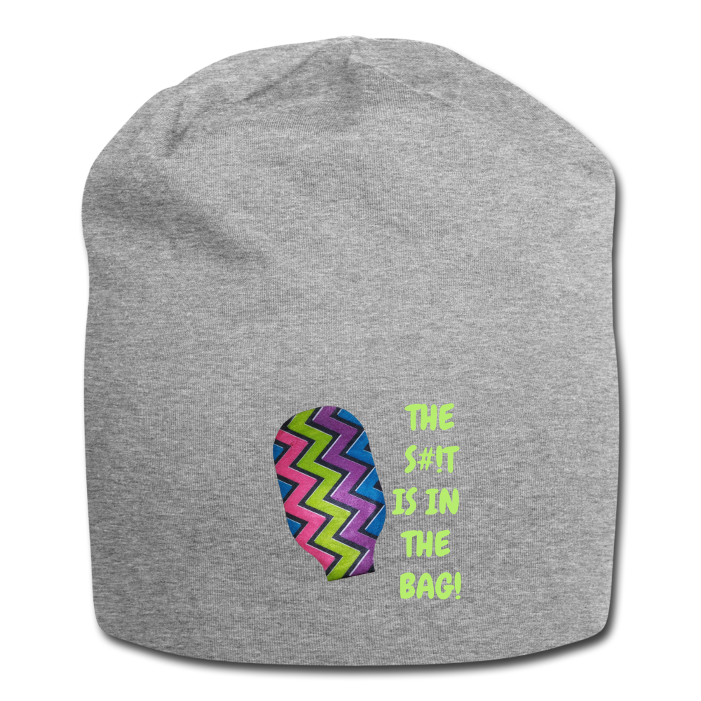 THE S#!T IS IN THE BAG Jersey Beanie - heather gray