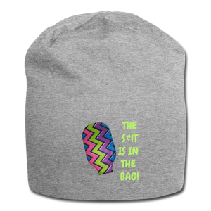 THE S#!T IS IN THE BAG Jersey Beanie - heather gray