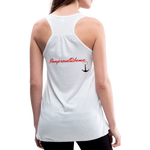 NEVER GIVE UP Flowy Tank Top (Adult) - white