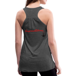 NEVER GIVE UP Flowy Tank Top (Adult) - deep heather