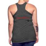 NEVER GIVE UP Flowy Tank Top (Adult) - deep heather