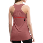 NEVER GIVE UP Flowy Tank Top (Adult) - mauve