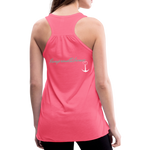 NEVER GIVE UP Flowy Tank (Adult) - neon pink