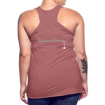 NEVER GIVE UP Flowy Tank (Adult) - mauve