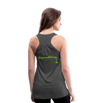 NEVER GIVE UP Flowy Tank Top (Adult) - deep heather
