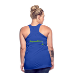 NEVER GIVE UP Flowy Tank Top (Adult) - royal blue
