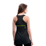 NEVER GIVE UP Flowy Tank Top (Adult) - black