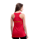 NEVER GIVE UP Flowy Tank Top (Adult) - red