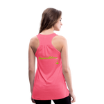 NEVER GIVE UP Flowy Tank Top (Adult) - neon pink