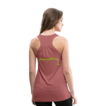 NEVER GIVE UP Flowy Tank Top (Adult) - mauve