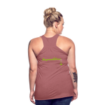 NEVER GIVE UP Flowy Tank Top (Adult) - mauve