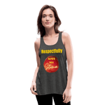KISS MY STOMA Flowy Tank Top (Adult) - deep heather