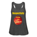 KISS MY STOMA Flowy Tank Top (Adult) - deep heather